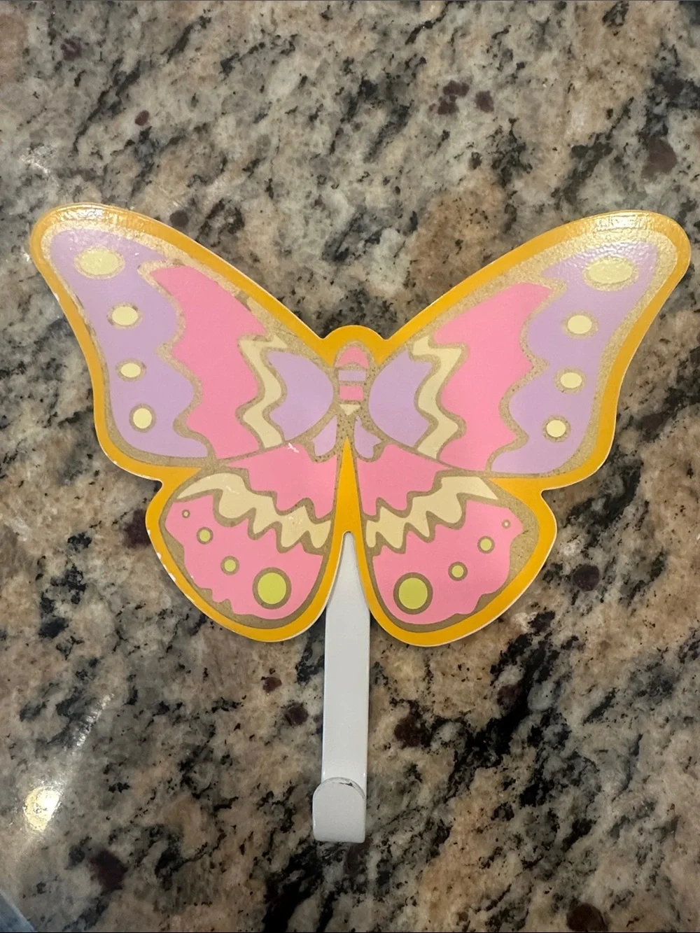 Butterfly Wall Hooks - Pastel Pink, Blue & Yellow Decorative Hooks